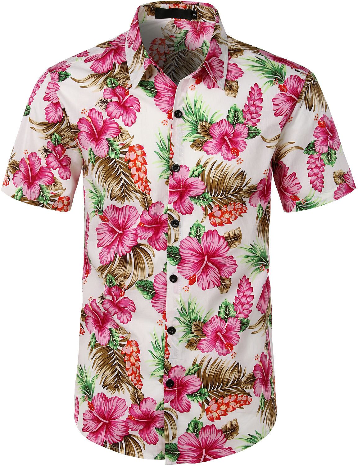 Nouvette Chicago White Sox Pizza Baseball Hibiscus Flower Hawaiian Shirt